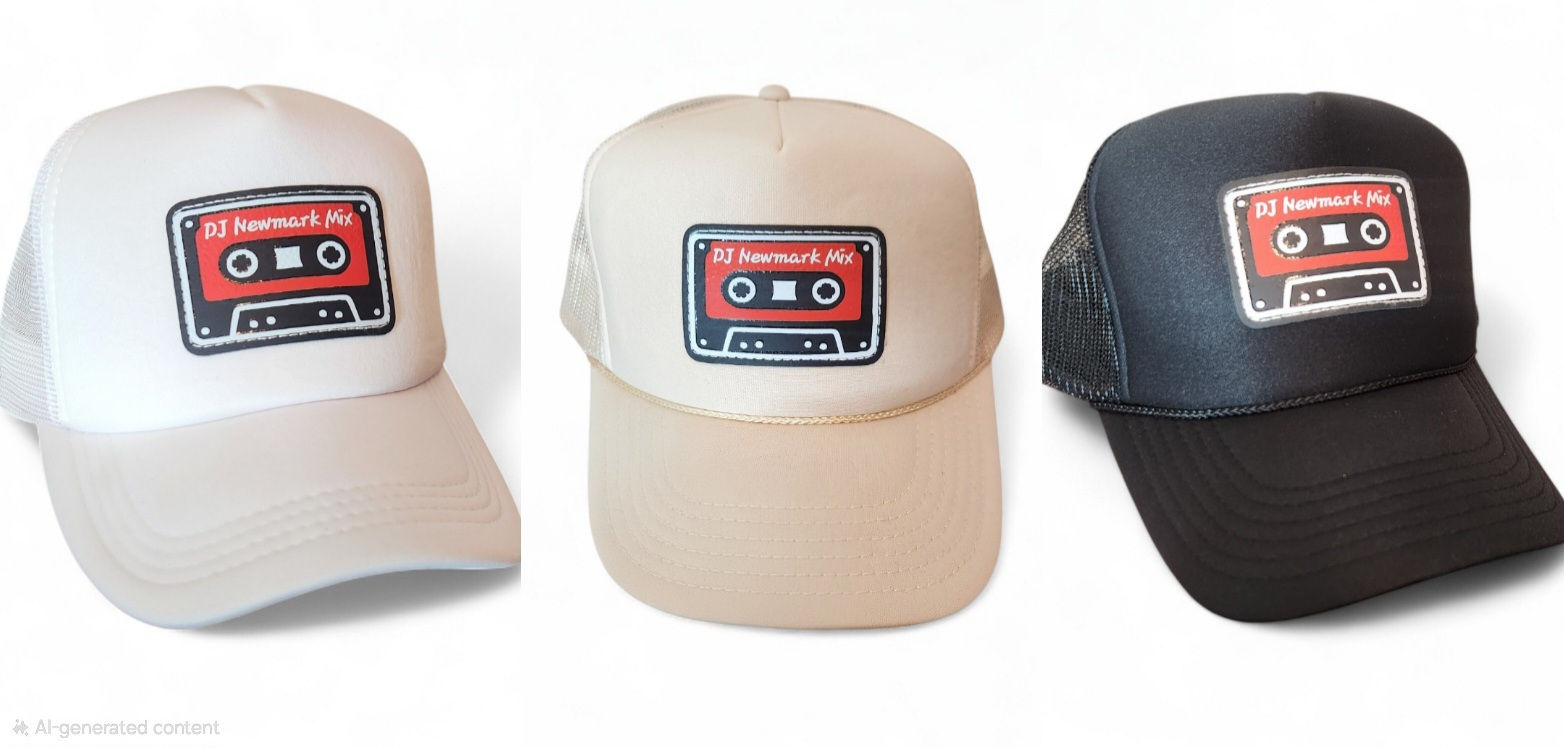 DJ Newmark Throwback Music Trucker hat