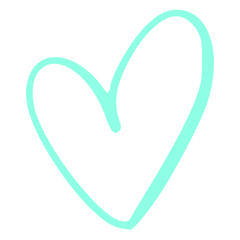 blue heart icon used for client feedback and testimonies