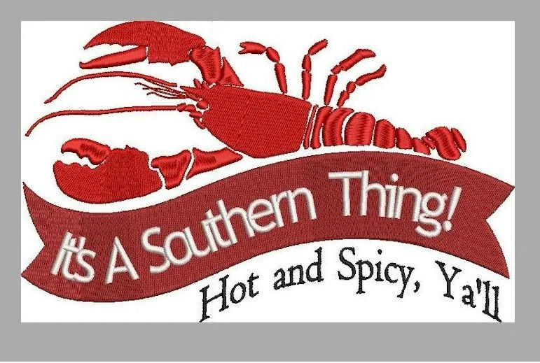 Thumbnail: Crawfish Embroidery Design