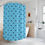 Thumbnail: Blue Polka Dot Shower Curtain — Playful Black Dot Bathroom Decor
