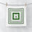 Thumbnail: Green Snake Face Towel – Minimal Square Yin Yang Design