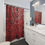 Thumbnail: Ruby Red Tile Shower Curtain.
