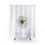 Thumbnail: Daisy Minimalist Shower Curtain — White Single Bloom Bathroom Decor