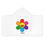 Thumbnail: Youth Hooded Towel — Rainbow Smiley Flower Kids Beach & Bath Wrap