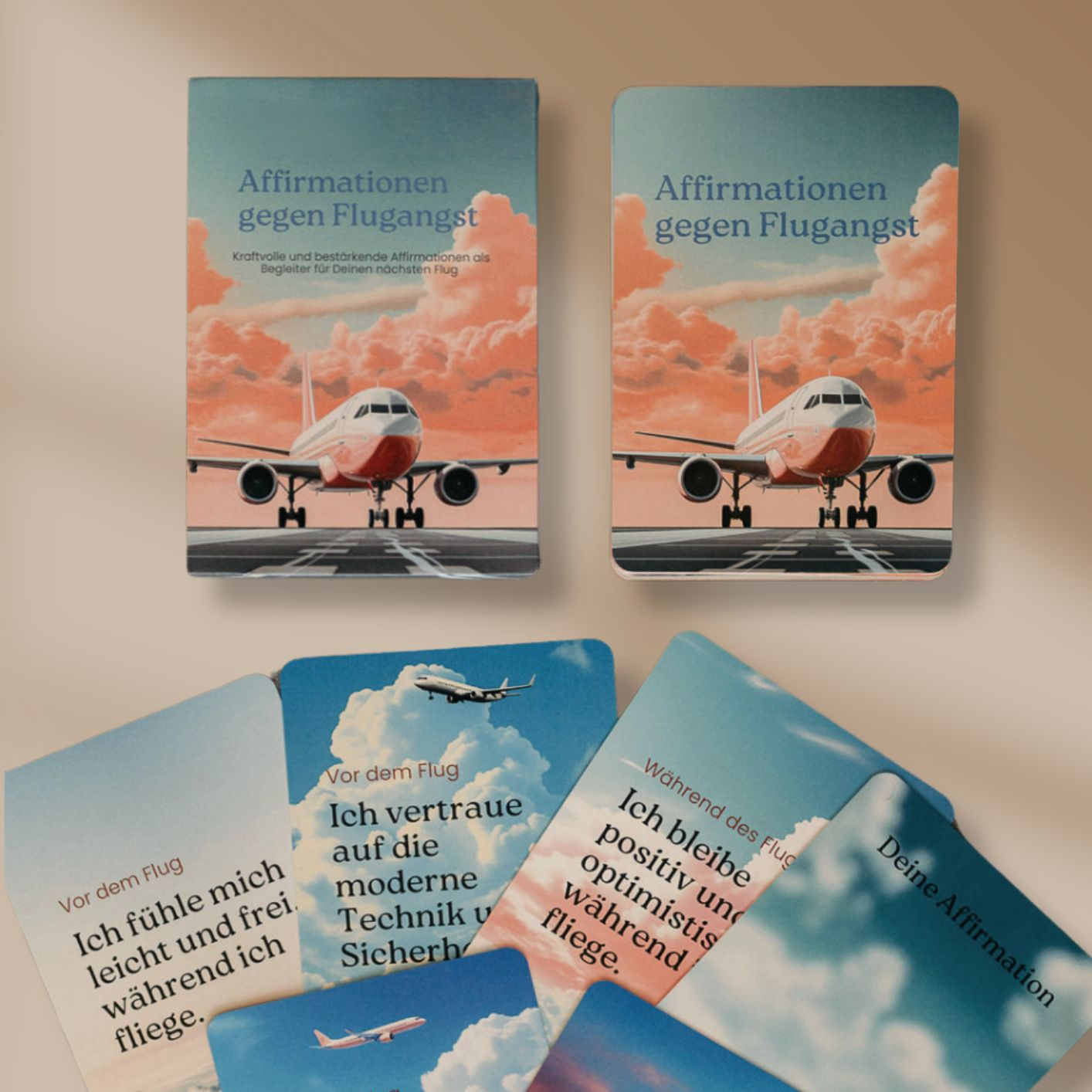 Affirmationskarten gegen Flugangst