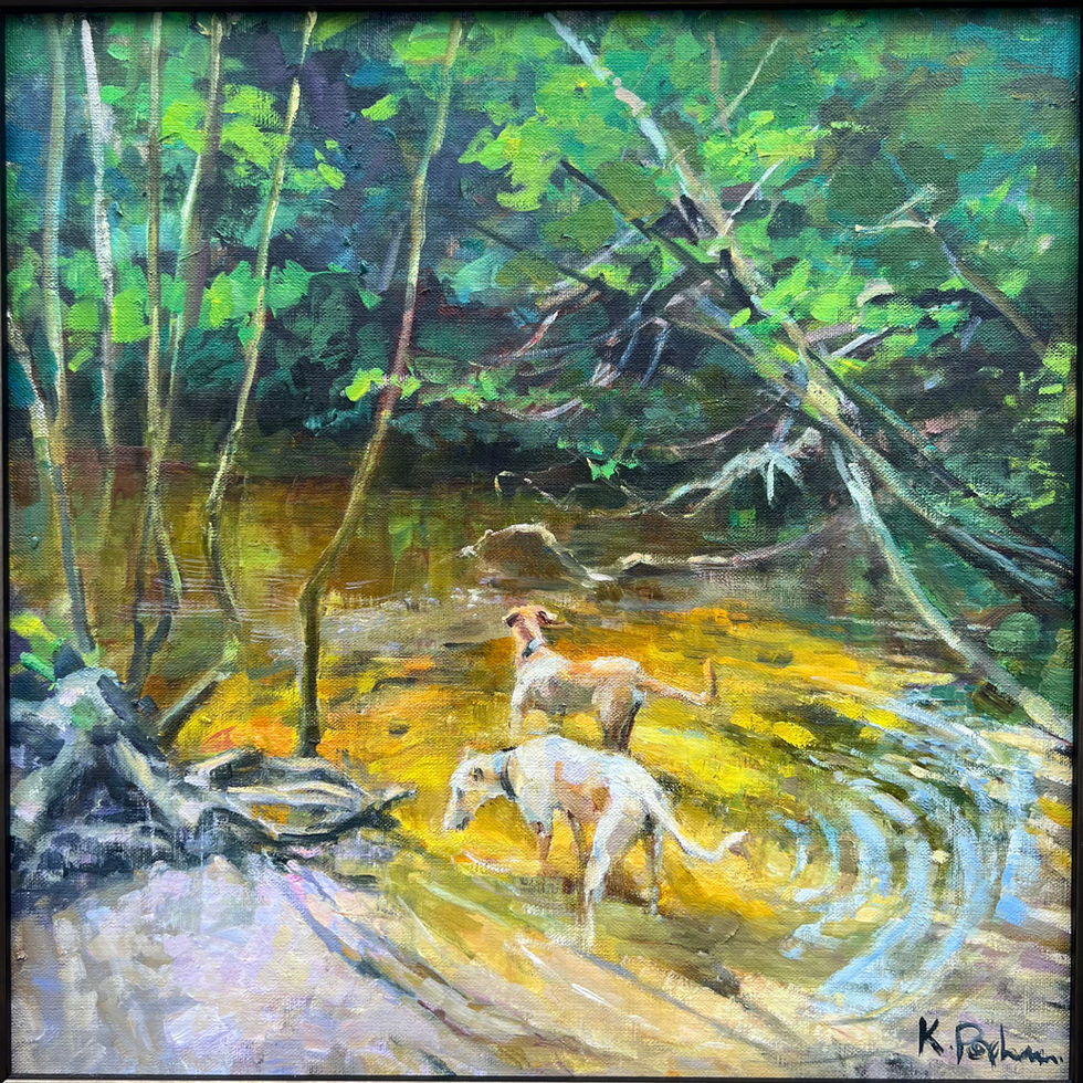 Dogs in the Bovey (1)