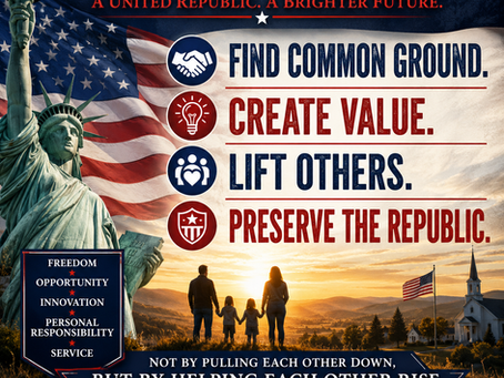 America's Greatest Strength Is Not Division—It's opportunity.