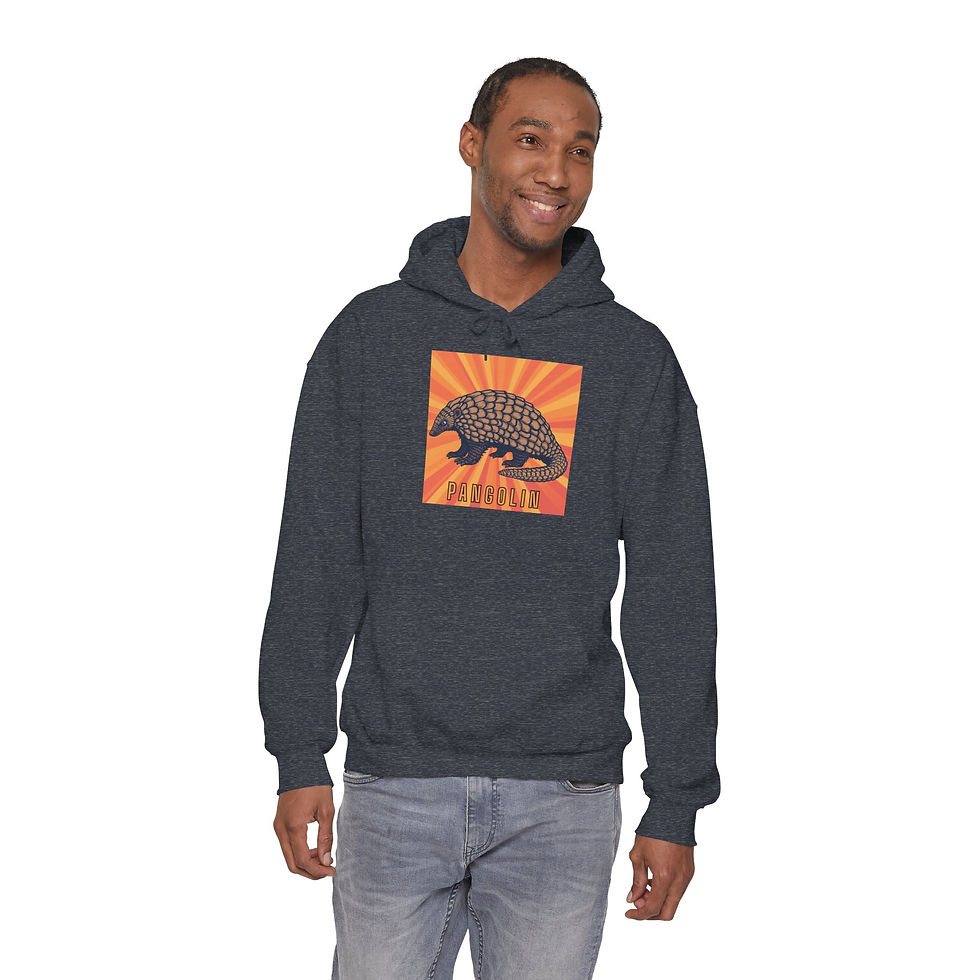 Thumbnail: Vintage Style Pangolin Unisex Hoodie Casual Wear