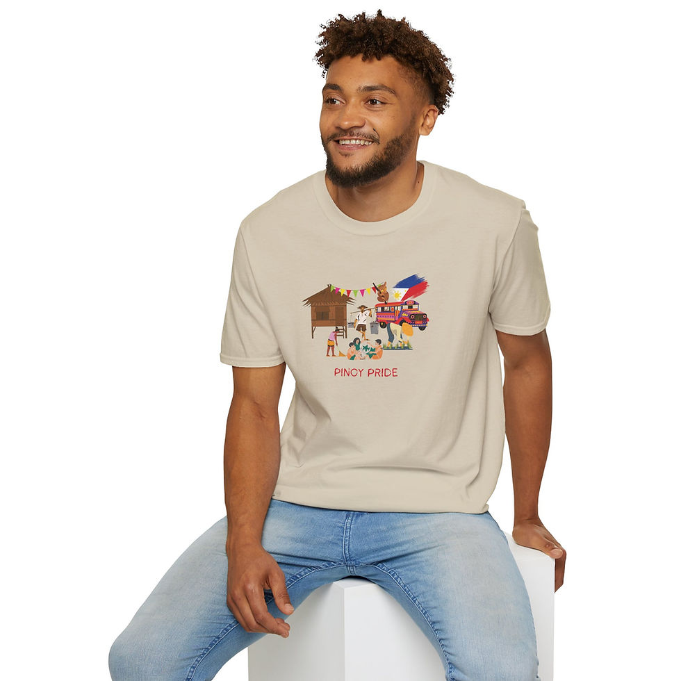 Thumbnail: Pinoy Pride Unisex Crewneck T-Shirt | Filipino Heritage 