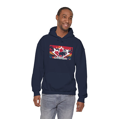 Canada Hooded Sweatshirt, Unisex Warm Hoodie 