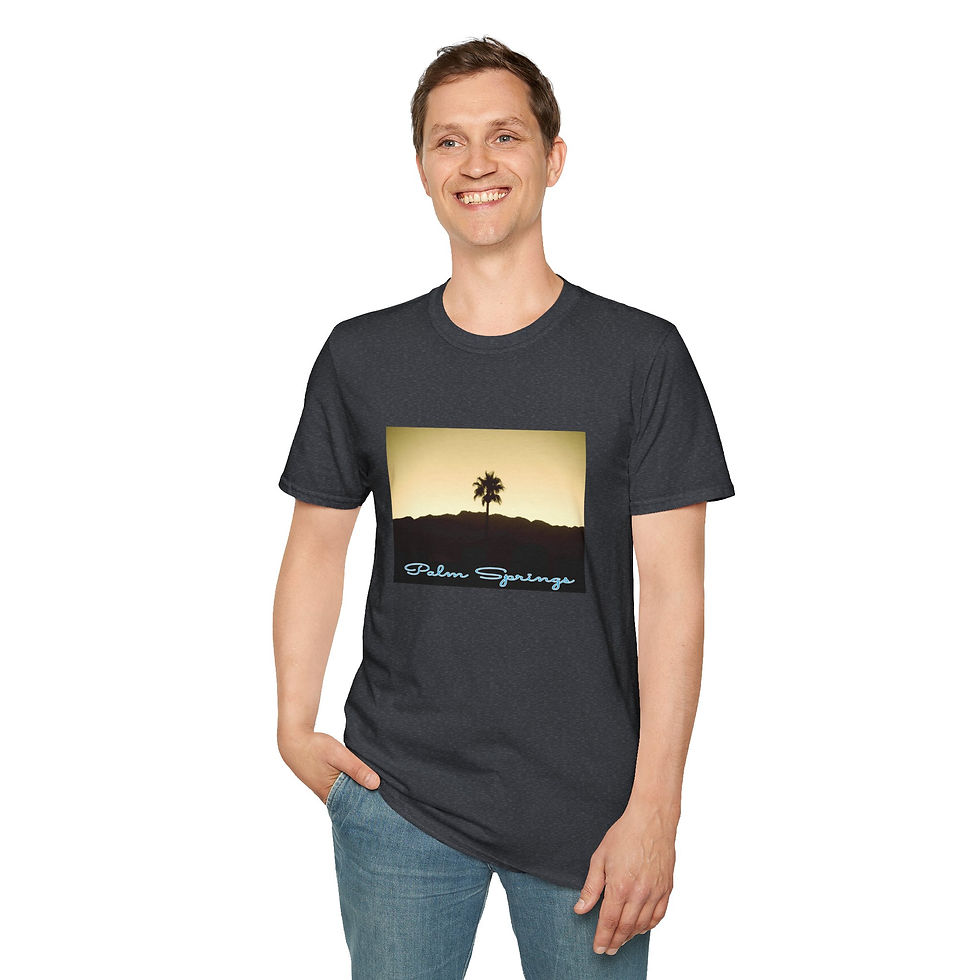 Thumbnail: Palm Springs Sunset T-Shirt, Unisex Crewneck