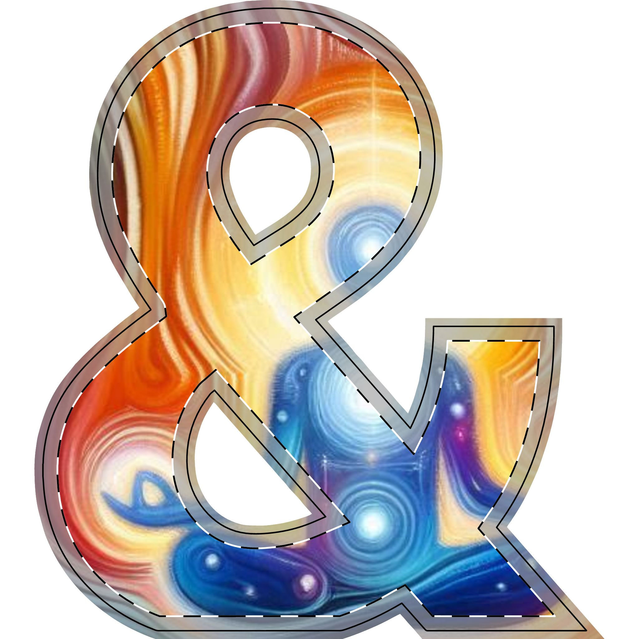 Colorful Wooden Ampersand Decor - Vibrant Home Accent for Celebrations