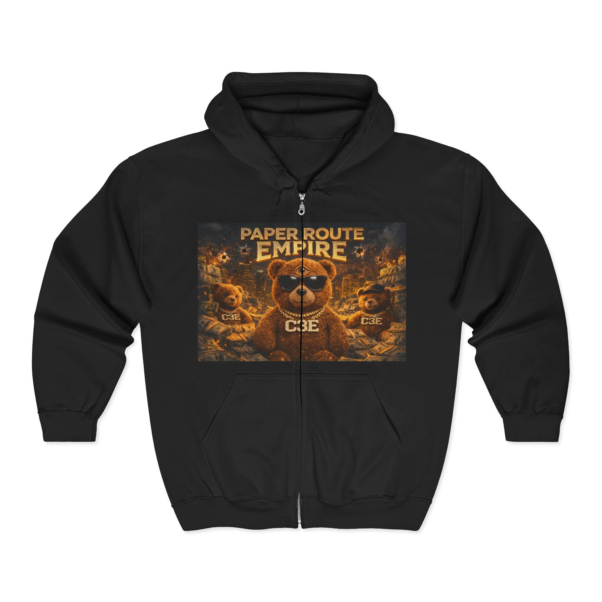 Paper Route Empire Teddy Bear Zip Hoodie