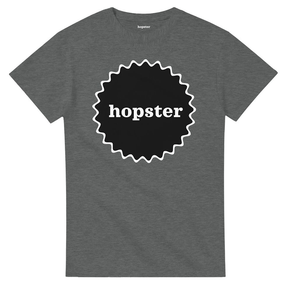 Thumbnail: Hopster uniseks T-shirt met ronde hals