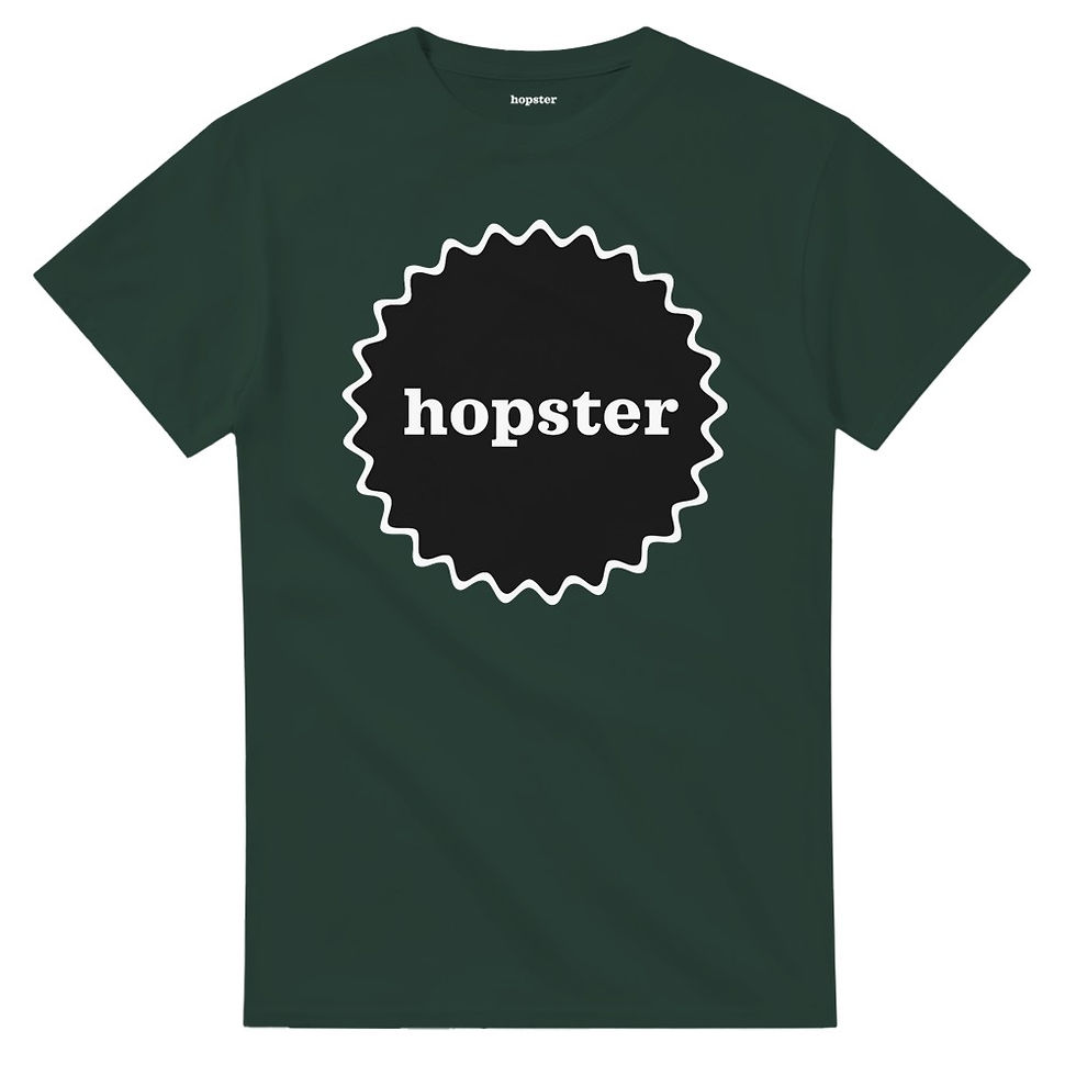Thumbnail: Hopster uniseks T-shirt met ronde hals