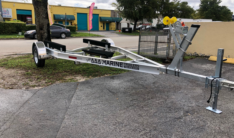 All Aluminum single axle boat trailer