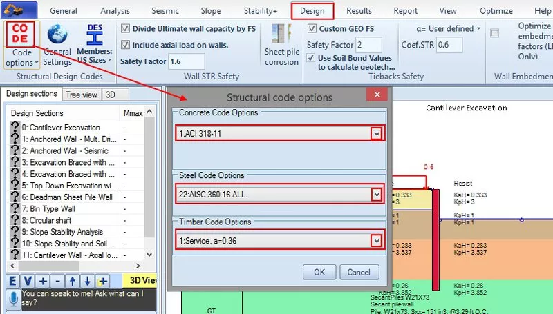 Select structural design codes for concrete