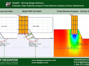 Slope Stability Analysis and Finite Element Analysis Settlements