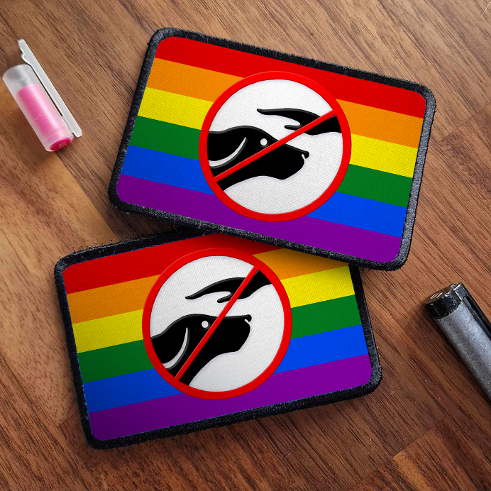 Do Not Touch - Pride Flag - 6x10cm