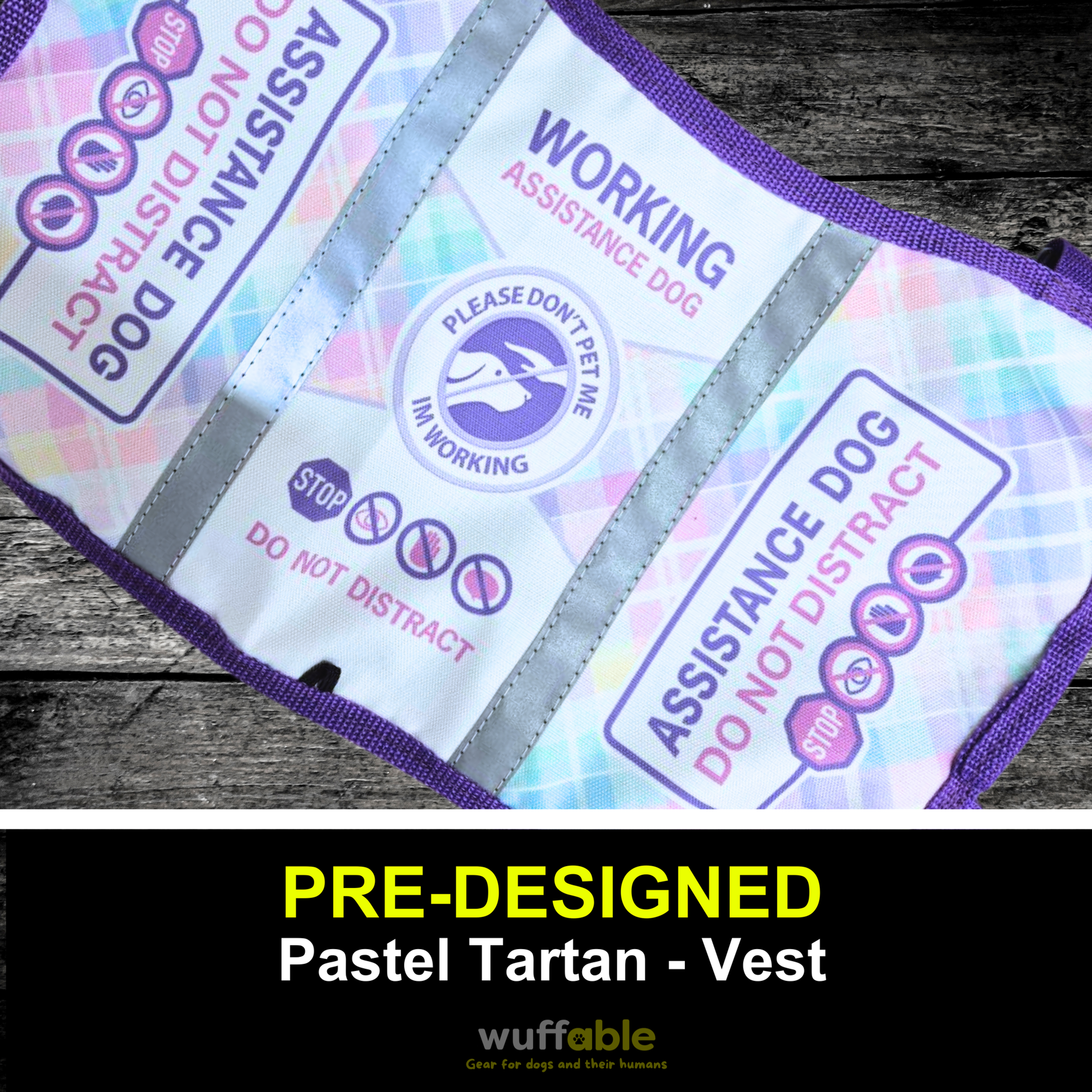 Pre-Designed 'Pastel Tartan' Vest