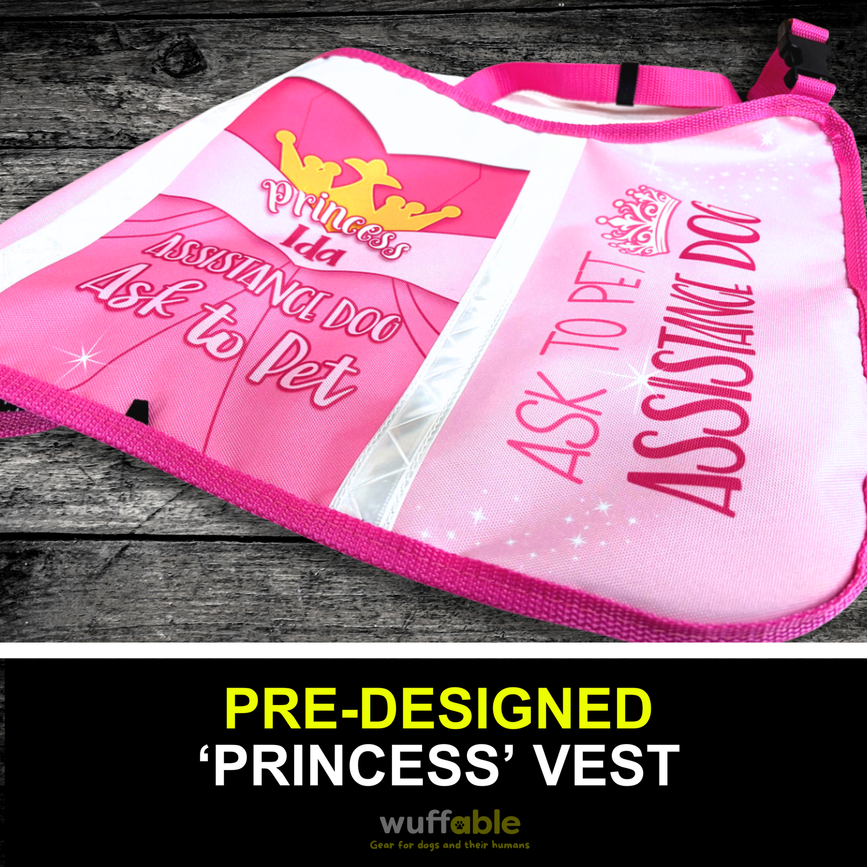 Pre-Designed 'Princess' Named Vest