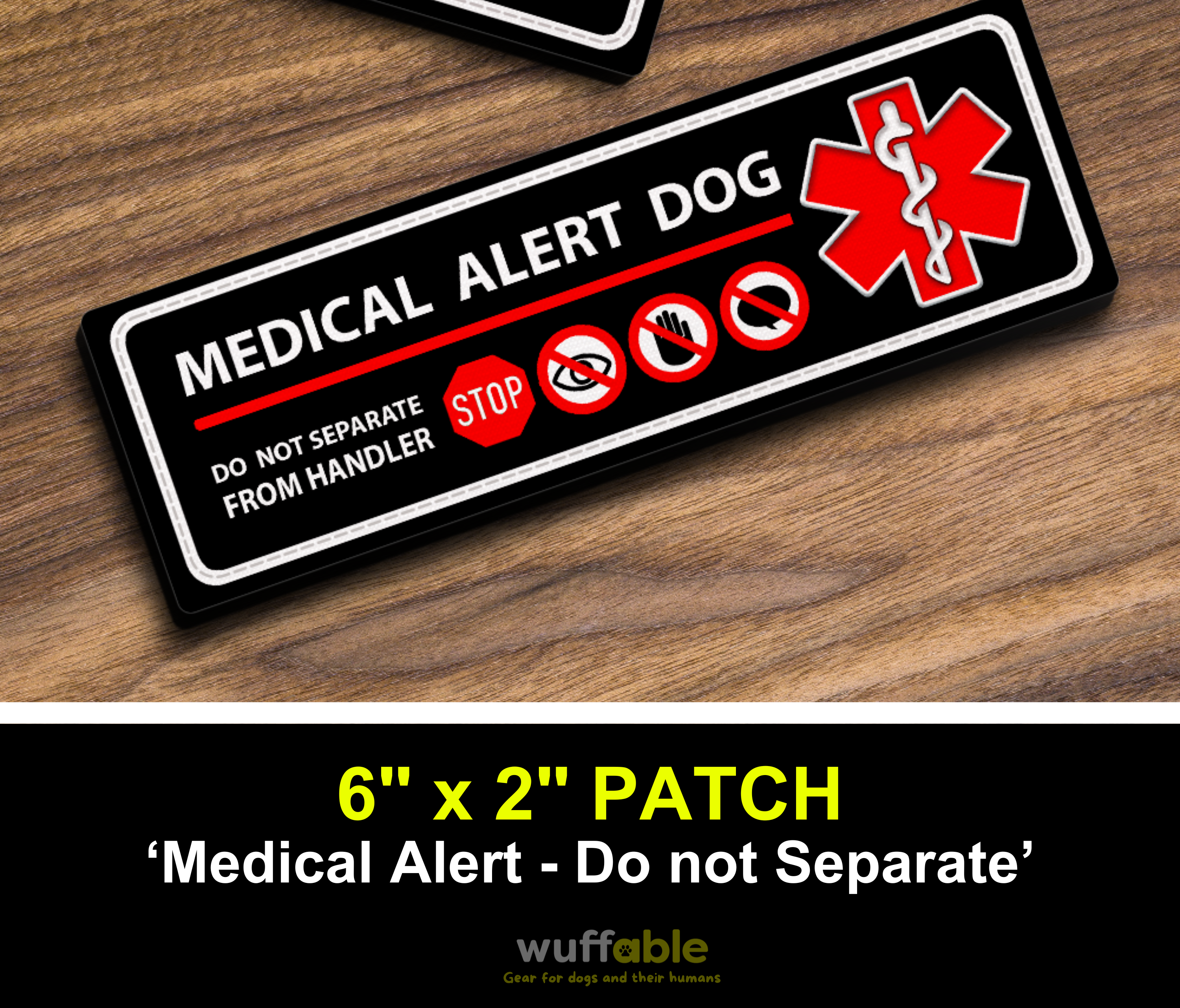 6 x 2" Patch: medical alert patch 