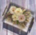 Thumbnail: Clear Acrylic Serving Tray 14” x 11” with Gold Handles