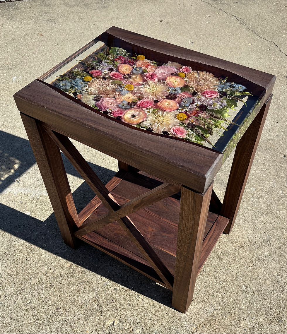 Thumbnail: Wood Side Table 18” x 14"