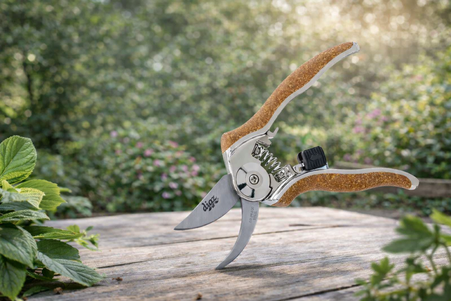 Ergonomic Stainless Steel 2-Inch Compact Garden Pruning Shears