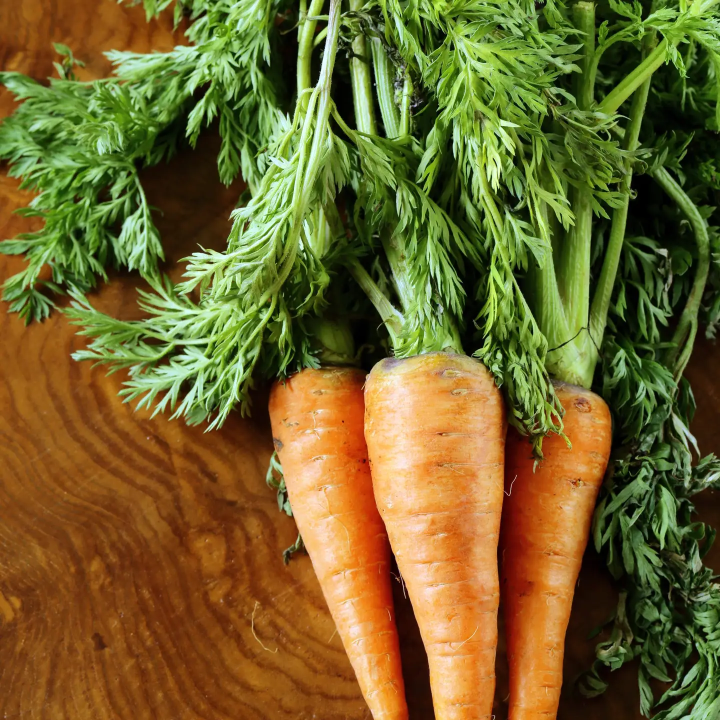 3 carrots bunched