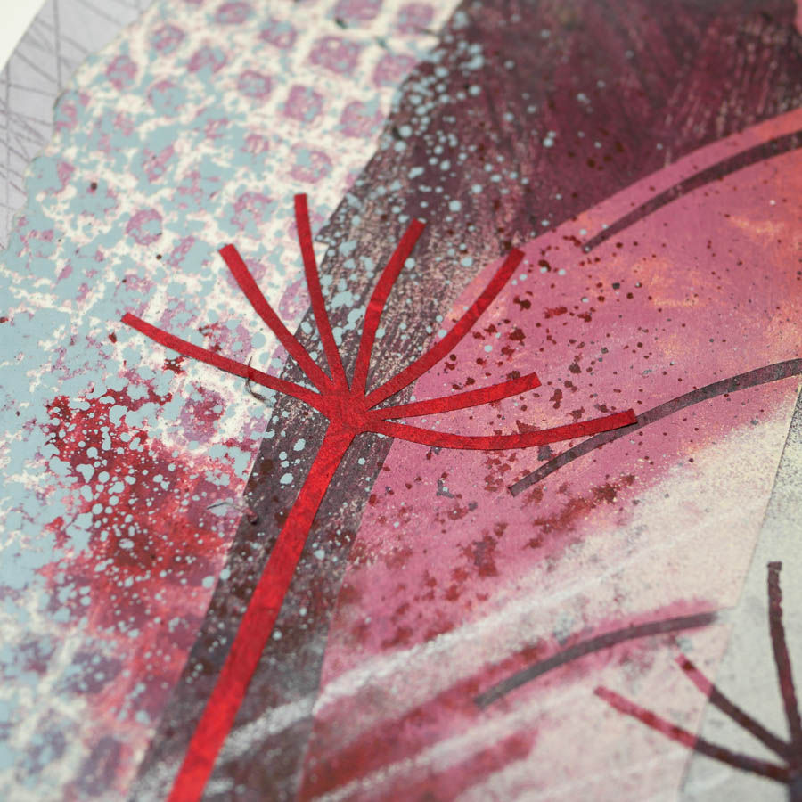 rebecca vincent artist paintings wildflowers in art mixed media concertina