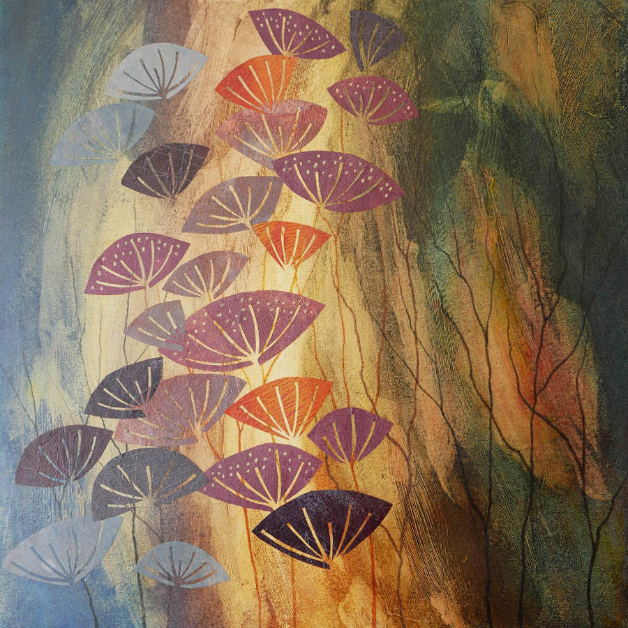 rebecca vincent artist paintings wildflowers in art mixed media