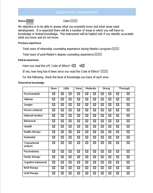 Thumbnail: LPC Supervision form