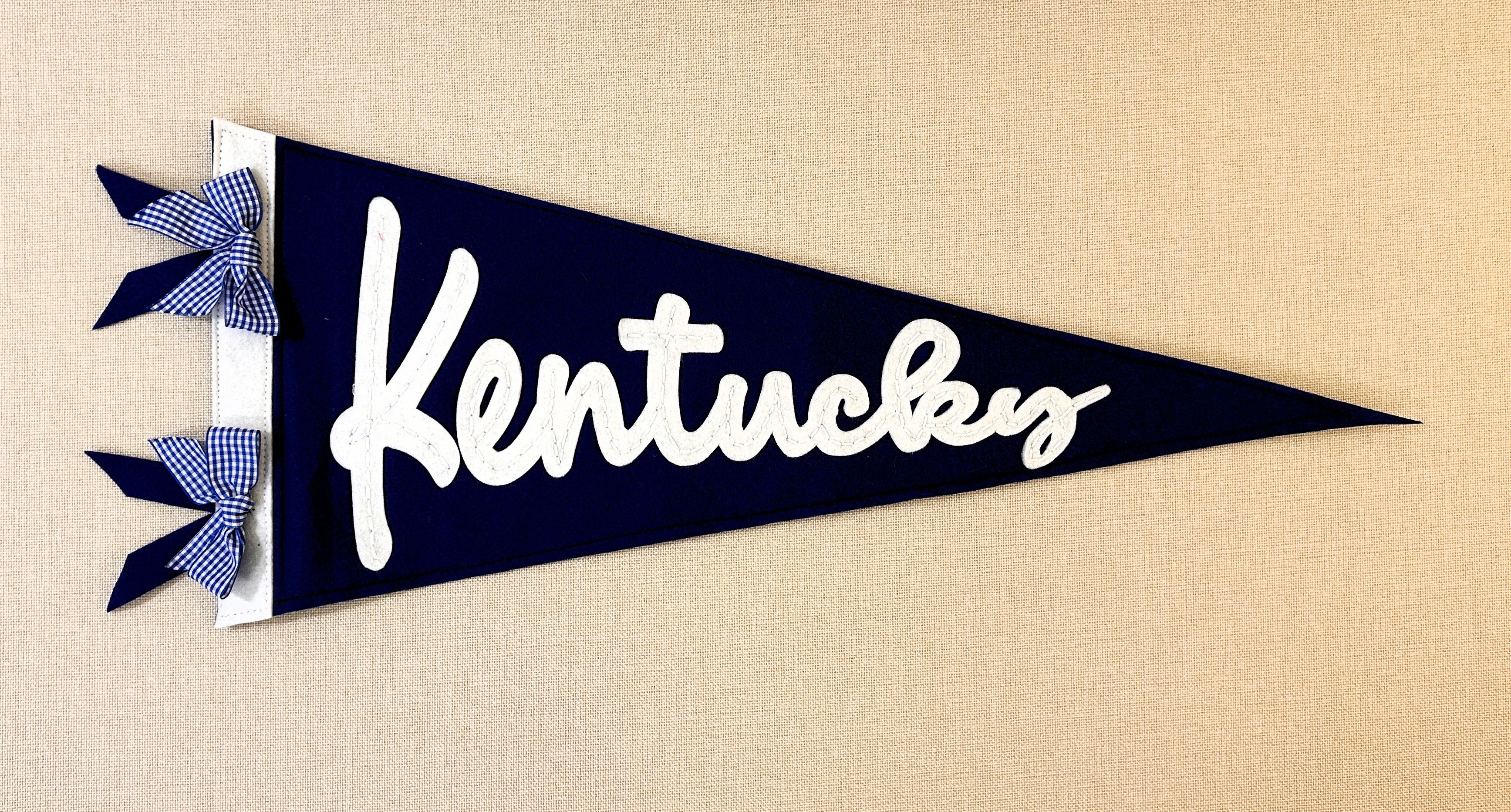 University of Kentucky Felt Pennant Flag