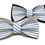 Thumbnail: Blue Stripe Preppy Hand-Made Dog Bow Ties