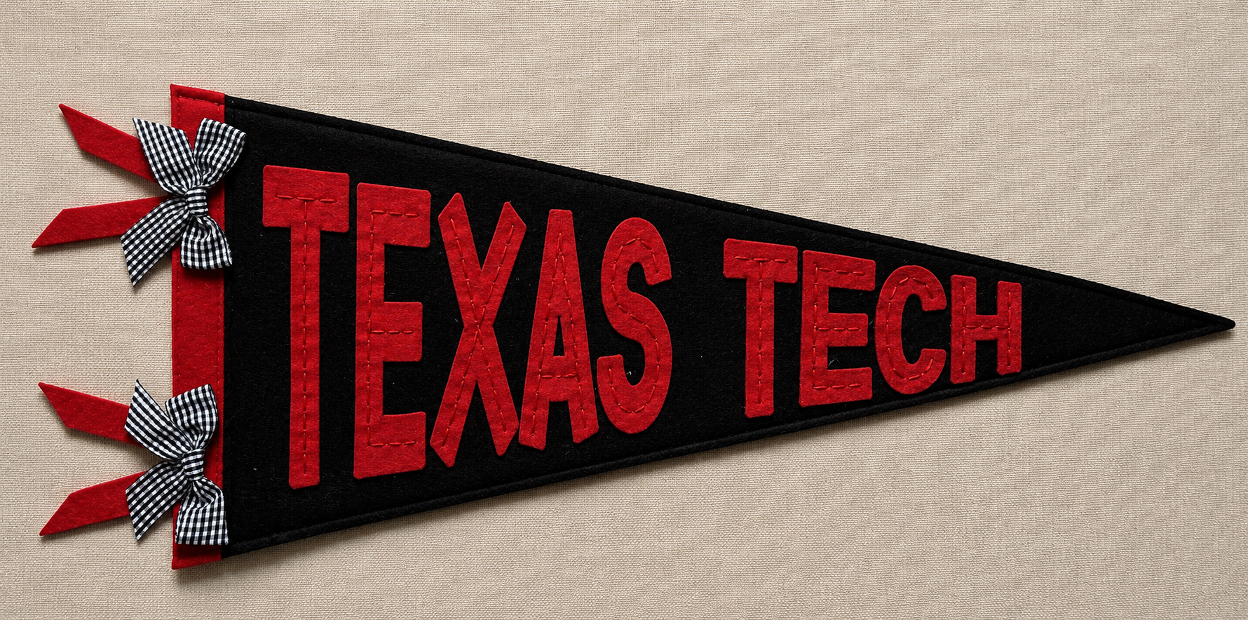 Texas Tech Ribbon Pennant Flag
