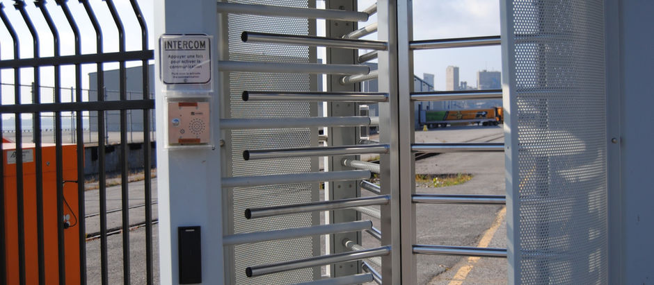 Turnstile and fence
