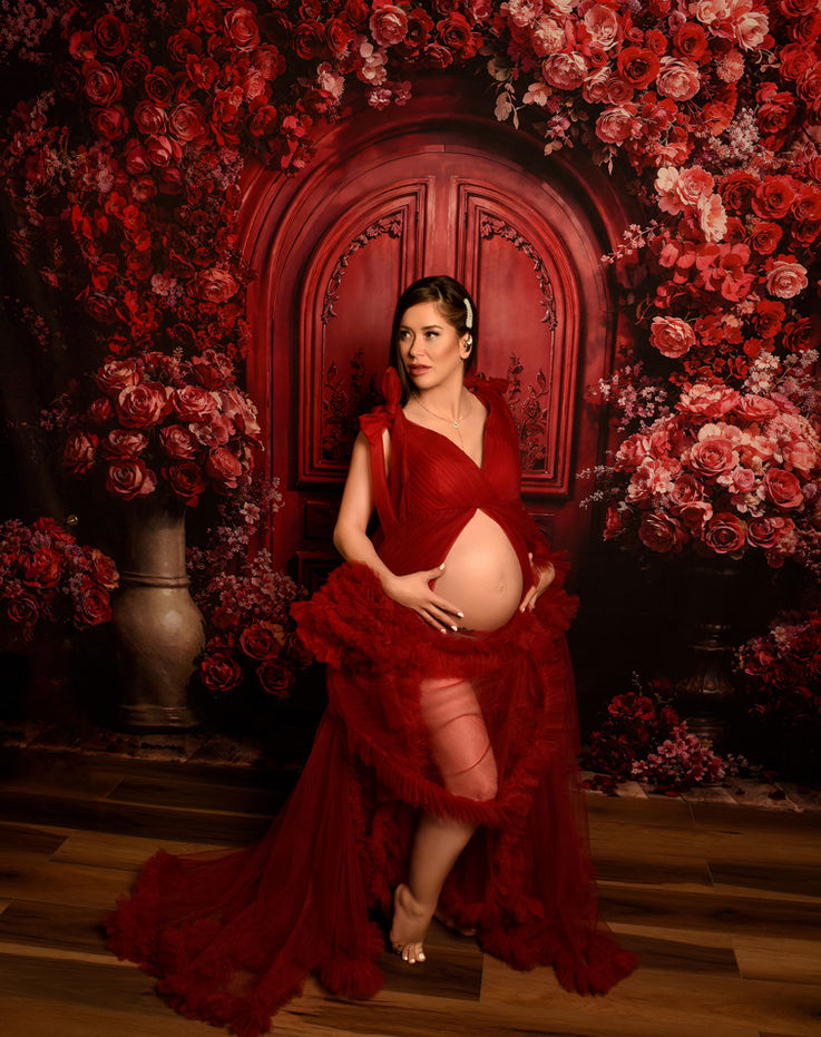 Designer maternity gowns