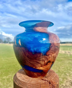 *Waterproof* Cherry Burr and Resin Vase