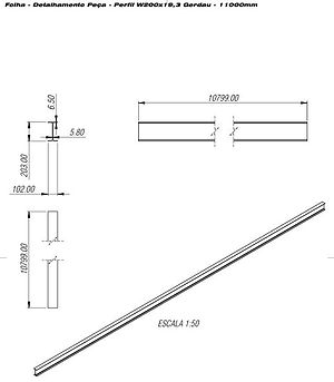 Detalhamento de pipe rack para fabricação