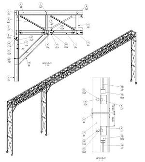 Projeto estrutural de pipe rack industrial