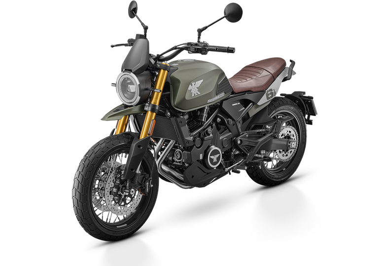 Seiemmezzo SCR verde navy green moto morini png