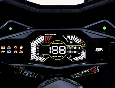 painel lcd Dafra SYM Cruisym 300 ABS scooter 300cc potente e confortável à venda em São Paulo concessionária oficial