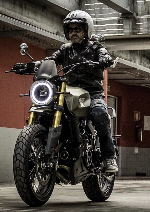 Painel Seiemmezzo SCR verde navy green moto morini png