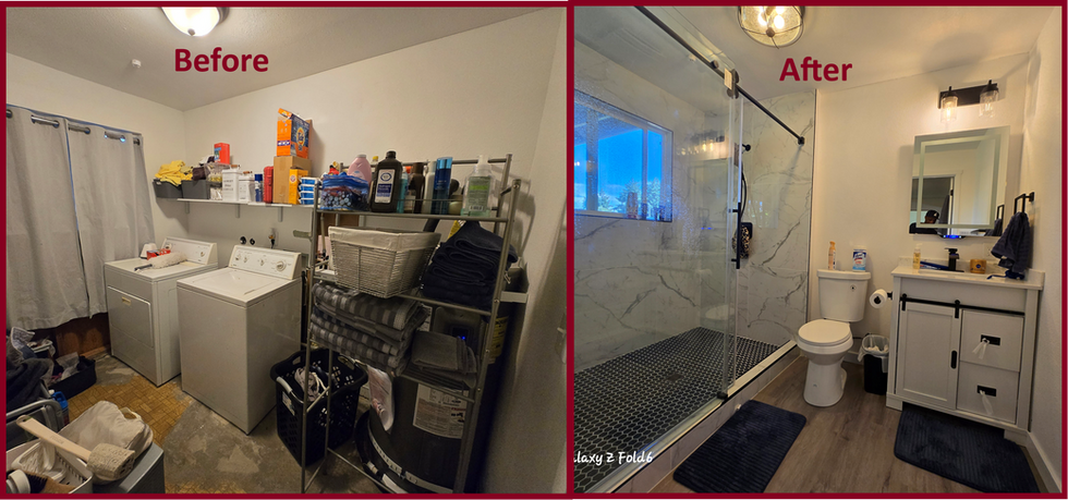 Former Laundry, New Master Bath