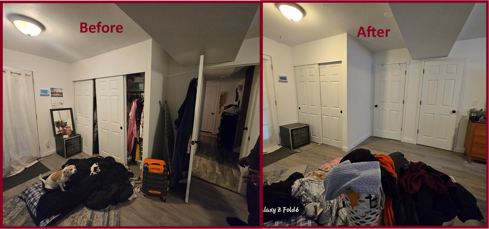 Modified Closet With En-Suite Master Bath Access