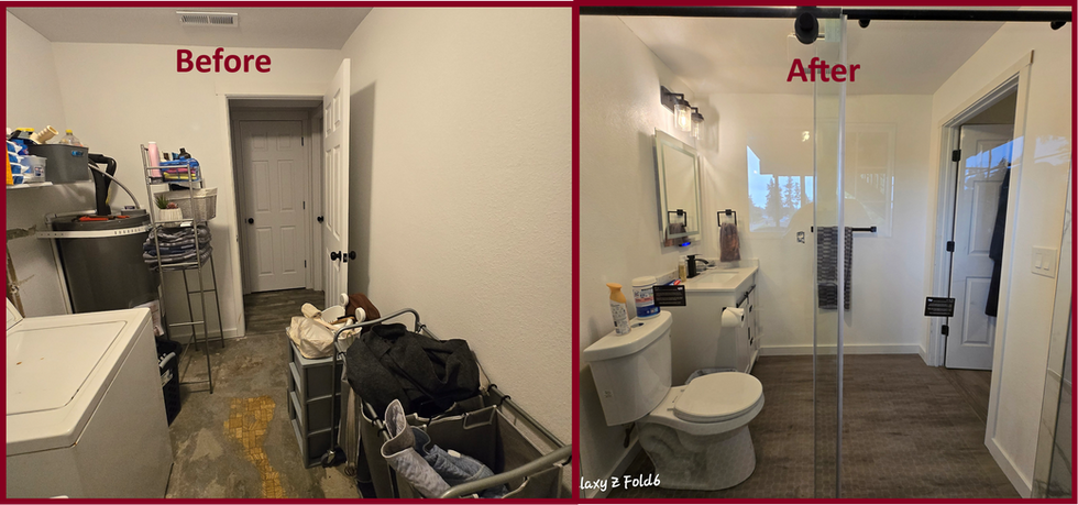 Former Laundry, New Master Bath