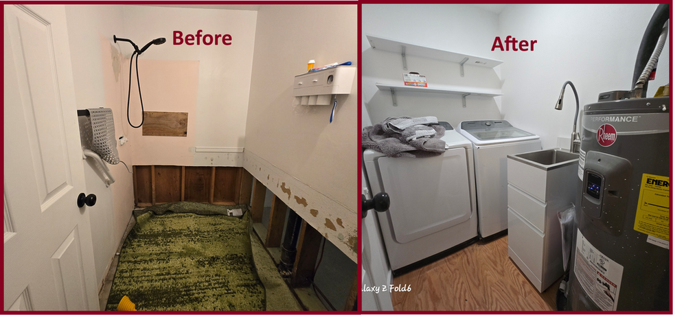 Former Bathroom, New Laundry