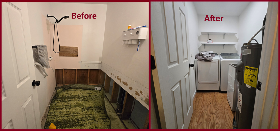 Former Bathroom, New Laundry