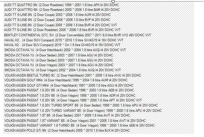 Thumbnail: NGK PFR6Q  x 4 Platinum Spark Plugs for Haval H2 Audi TT Skoda VW Golf & Passat